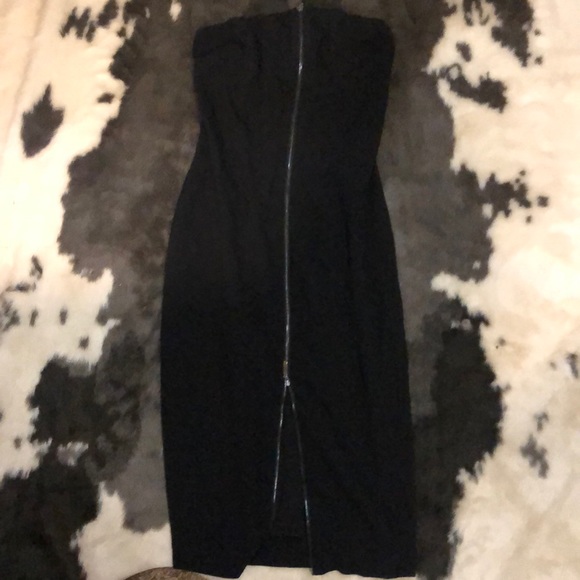 Guess Dresses & Skirts - Guess midi strapless dress XS zipper front